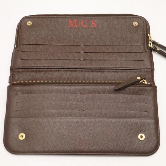 Louis Vuitton Damier Ebene Canvas Insolite Wallet w/ Louis Vuitton Agenda Cover - Picture 9 of 15